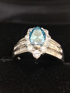 ブルーダイヤ付きリングをお買取りしました！大吉リソラ大府店です！