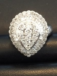 貴金属(プラチナダイヤ付きリング)を買取ました。大吉延岡店（宮崎）
