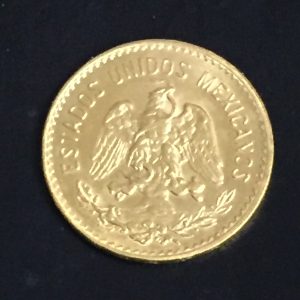 メキシコ金貨 5ペソコイン K21.6 金900