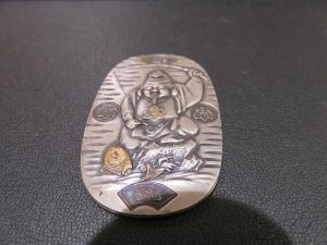 純銀　縁起物の小判です。 