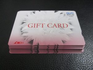 田無,QUO,クオカード,買取