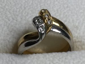 Pt900&K18 プラチナ×ゴールド コンビリング