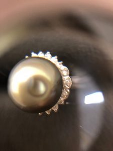 黒真珠　メレダイヤモンド付きリングをお買取り致しました。買取専門店 大吉 イオンタウン仙台泉大沢店です！！
