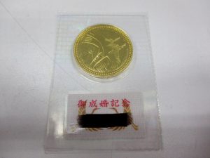 金貨高価買取。生駒駅からすぐの買取専門店大吉グリーンヒルいこま店でお買取させて頂きました金貨の画像です。