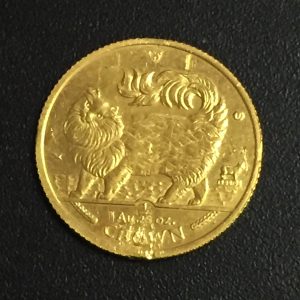 マン島 キャットコイン 1/25オンス 1.2g 傷有