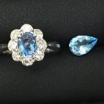 アクアマリン付きリングを買取させて頂いた大吉いこらもーる泉佐野店です!