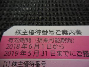 180529使わない株主優待券は、大吉大橋店へ。