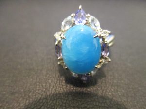 プラチナトルコ石付リングをお買取り致しました。イオンタウン仙台泉大沢店です。