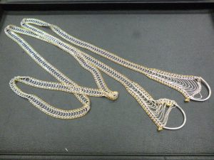 K18(18金)レースのネックレスの買取いたしました。買取専門店大吉ゆめタウン中津店です。
