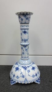 ロイヤル コペンハーゲン ブルーフルーテッド フルレース キャンドルスタンド