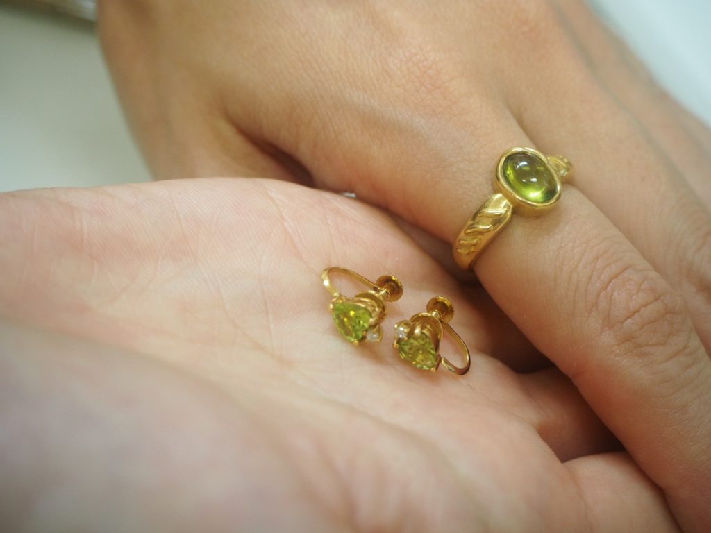 金 浜松市 買取 貴金属 ペリドット ジュエリー