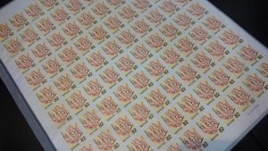 普通切手100枚シート松山　大吉松山久万ノ台店