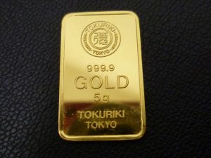 金のインゴットのお買取いたしました。買取専門店大吉ゆめタウン中津店です。