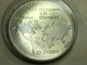 カナダ モントリオールオリンピック 10ドル銀貨 SV925 48.6g 1976年
