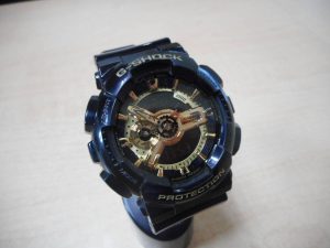 CASIO・カシオ G-SHOCK GA-110GB-1AJF メンズ腕時計　アナデジ　ブラック＆ゴールドシリーズ　