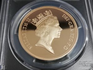 エリザベス2世　英国　5ポンド金貨