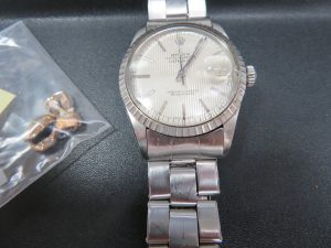 ロレックスデイトジャスト　金歯　お買取りさせて頂きました。