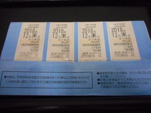 株主優待券(近鉄)を買取致しました。大吉サンシパーク桑名店です