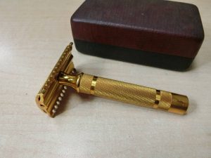 USA製　Gilletteジレット　真鍮製　アンティーク　カミソリ　