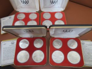 オリンピック銀貨・金貨をお買取りさせて頂きました。