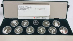 1988年 カナダ カルガリーオリンピック 銀貨セット 20ドル×10