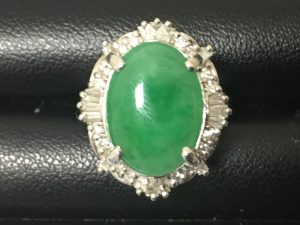 ヒスイ付きの指輪を買取させて頂いた、神戸駅近くにある大吉デュオこうべ店です！