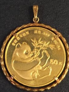 中国 パンダ金貨 50元 1/2オンス（15.5g）Au999 K24 純金