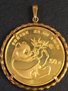 中国 パンダ金貨 50元 1/2オンス(15.5g)Au999 K24 純金
