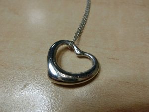 TIFFANY&Co.ティファニーSV925 オープンハート ネックレス