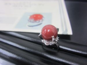 大吉本八幡店、Ｐｔ900さんごのリングをお買取り致しました！