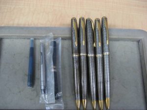 パーカー ボールペン 3本 シャーペン2本　シルバーカラー　