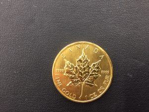 メイプルリーフ金貨を買取致しました。「大吉 西尾店」です。