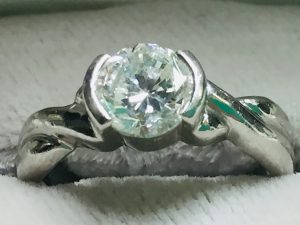 Pt900　ダイヤモンドリング　0.50キャラット