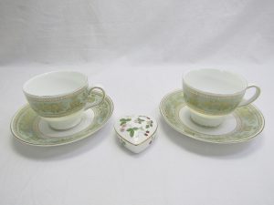 ウエッジウッドコロンビアセージグリーンカップ&ソーサー買取大吉鶴見店