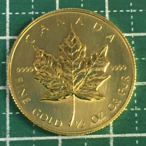 カナダ CANADA メープルリーフコイン 純金貨 K24 1/2oz 15.6g