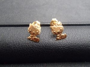 ハローキティ K18 ピアスをお買取り! 大吉ゆめタウン八代店