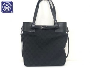 大吉 秦野 GUCCI キャンバストート