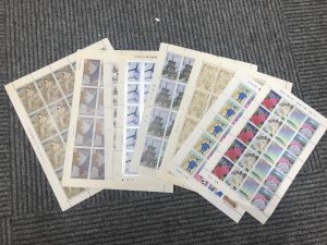 中野近隣でシート切手を売るなら高価買取り大吉 中野店へ!