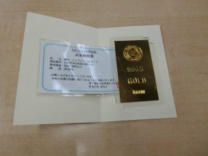 徳力本店》純金999.9 インゴットゴールド カード 日本製1g 金地金