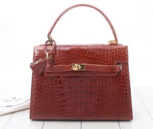 クロコダイル革　ハンドバッグ