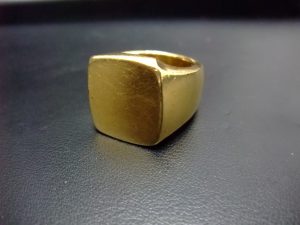 買取専門店大吉 桶川マイン 店 純金 K24 印台リング お買取りしました。