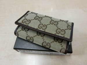 GUCCI・グッチ・GG柄 グッチシマ キャンバス 6連キーケース 未使用品