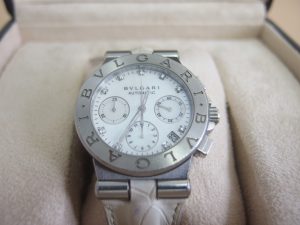 ブルガリ BVLGARI 自動巻き DIAGONO（ディアゴノ）ホワイト ダイヤインデックス