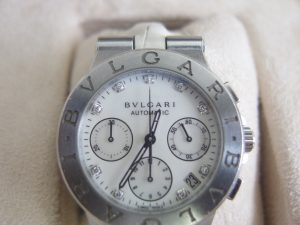 ブルガリ BVLGARI DIAGONO（ディアゴノ）ホワイト ダイヤインデックス