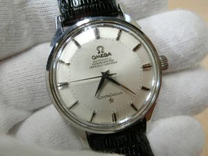 OMEGA・オメガ・コンステレーション・クロノメーター自動巻き ノンデイト メンズ腕時計