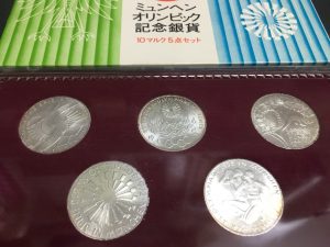 ミュンヘンオリンピック 10マルク銀貨 5点セット