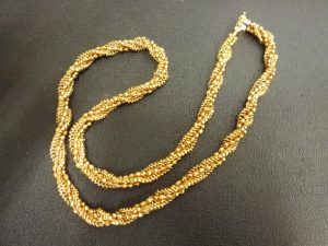 金のネックレスのお買取りをいたしました。買取専門店大吉ゆめタウン中津店(大分)です。