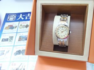 エルメスの腕時計 クリッパーをお買取！霧島市の買取専門店大吉霧島国分店は限界ギリギリまでは頑張ります。