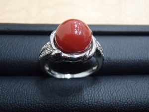赤サンゴ付きリングをお買取り!大吉ゆめタウン八代店