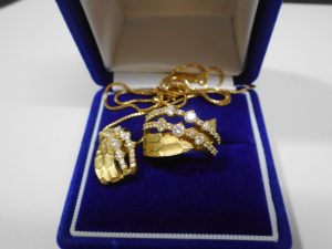 K18 デザインリング デザインネックレス